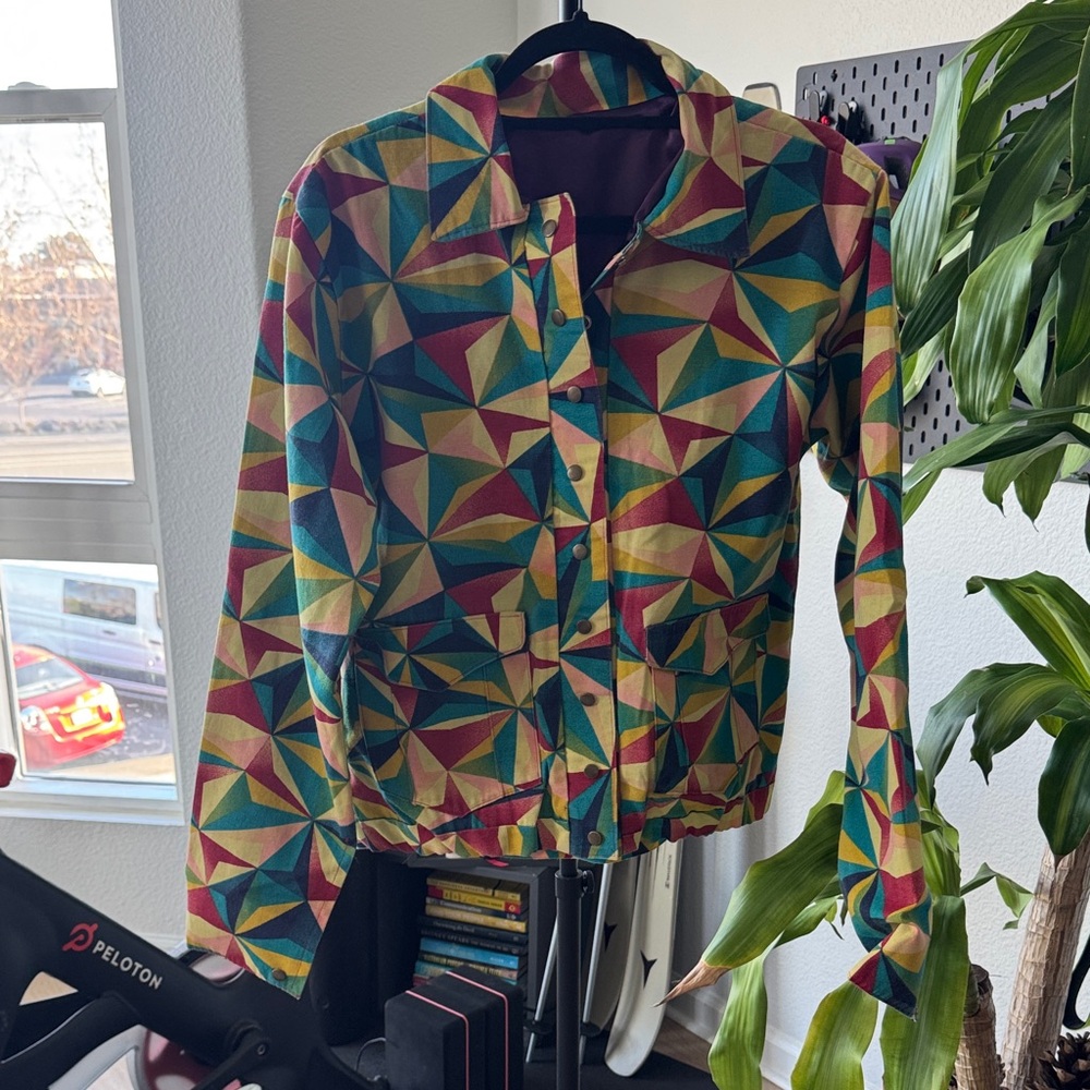 Geometric Multicolor Women's Jacket